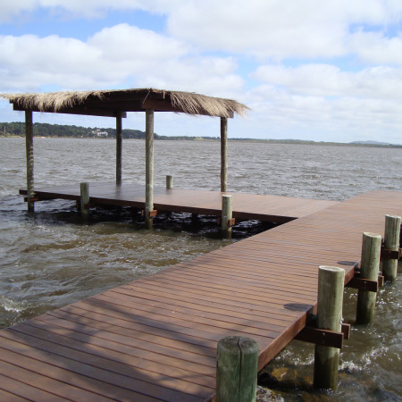 Muelle estructura Curupay, Eucalyptus & Deck de Lapacho