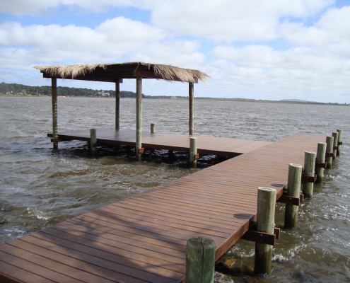 Muelle estructura Curupay, Eucalyptus & Deck de Lapacho